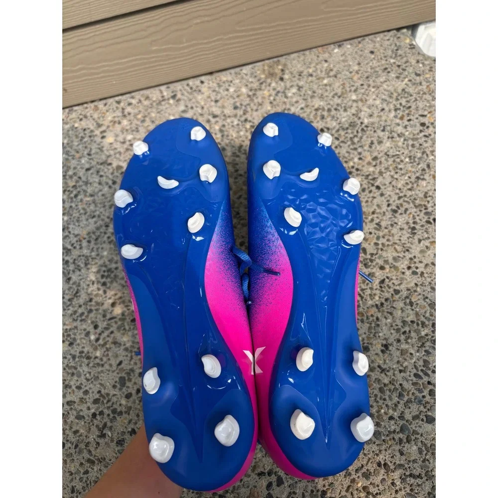 Adidas X 16.3 FG Techfit Mens Soccer Cleats Blue Pink BB5641 Size 12.5